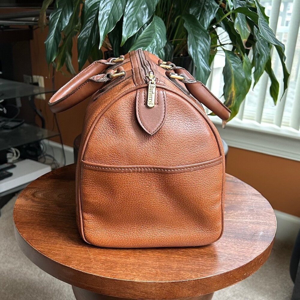 BURBERRY Leather Boston Bag British Tan - Picture 6 of 16